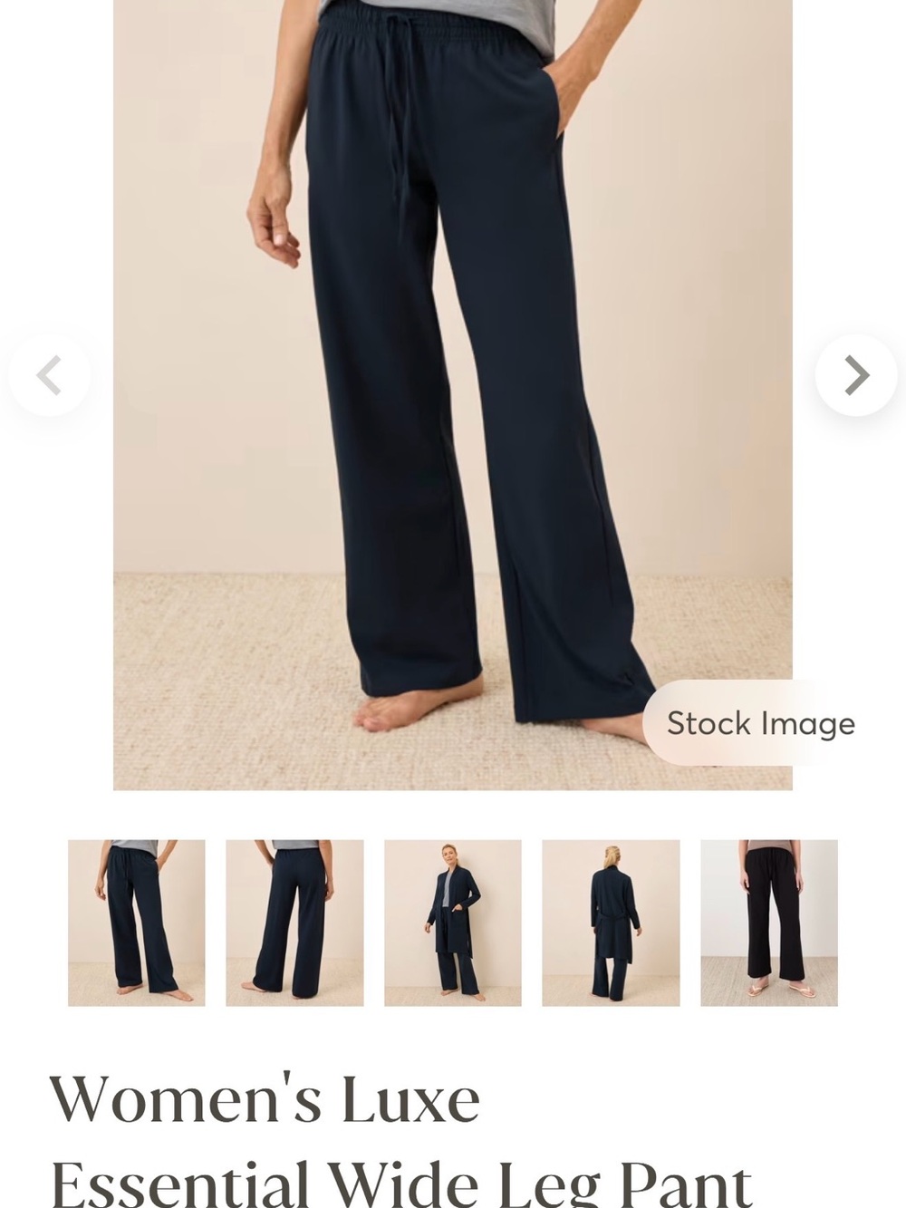 NWOT-PACT ORGANIC LOUNGE WOMEN’S LUXE WIDE LEG PANTS- MEDIUM - Picture 9 of 13